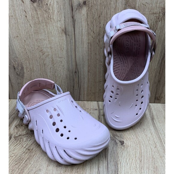 Crocs Echo Clog Unisex Clogs  207937 Men’s 6/ Women’s 8 Barbiecore Pink Preowned - Picture 1 of 16